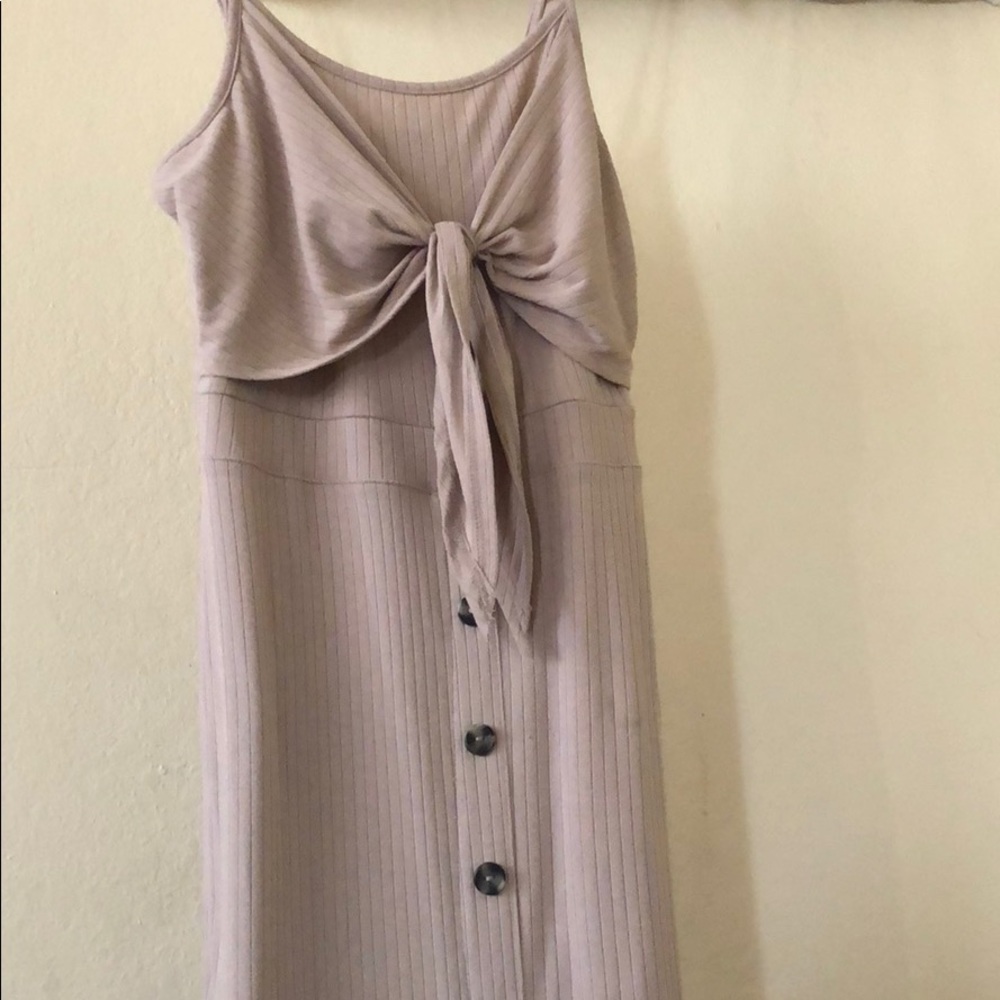 faux button dress
